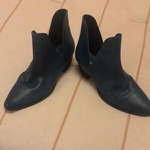 Free People Deep Blue Ankle Booties